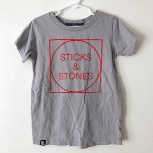 NWOT!! Mini & Maximus Sticks & Stones Tee T-shirt